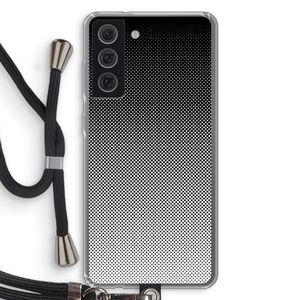 Musketon Halftone: Samsung Galaxy S21 FE Transparant Hoesje met koord
