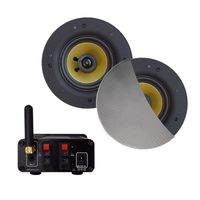 Bluetooth-Audio Versterker Aquasound Airplay + DLNA 30W Inclusief Speakerset Aquasound Rumba 116 mm Mat Chroom Aquasound - thumbnail
