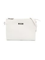 MSGM Kids sac porté épaule à détail de chaîne - Blanc