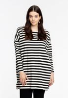 Yoek Tuniek wijd STRIPE | Zwart | Maat 50/52