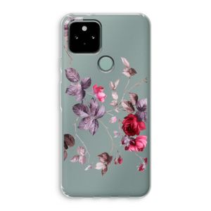 Mooie bloemen: Google Pixel 5 Transparant Hoesje