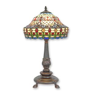 A TIFFANY STYLE TABLE LAMP