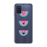 Smiley watermeloen: Samsung Galaxy A03s Transparant Hoesje Smiley watermeloen: Samsung Galaxy A03s Transparant Hoesje