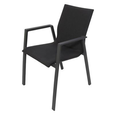 Genesee stapelstoel midnight grey - Oosterik home