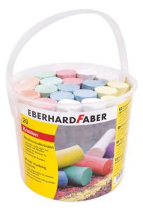 Eberhard Faber EF-526512 Stoepkrijt Emmer Met 20 Krijtjes