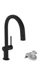 Hansgrohe Aqittura M91 Filter systeem 210, uittrekbare uitloop, 1jet, sBox, mat zwart