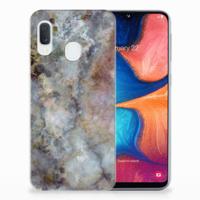 Samsung Galaxy A20e | TPU | Siliconen hoesje | Marmer Grijs