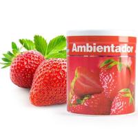 Geur gel Aardbei geur - 95 gram - geur blikje - 6 x 7 cm - auto/interieurparfum/luchtverfrisser