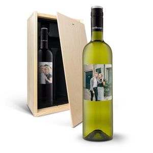 Wijnpakket met bedrukt etiket - Maison de la Surprise - Merlot en Sauvignon Blanc