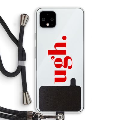 Ugh: Pixel 4 XL Transparant Hoesje met koord