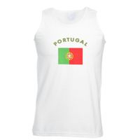 Tanktop met vlag Portugal print