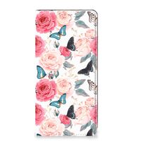 OPPO A57 | A57s | A77 4G Smart Cover Butterfly Roses - thumbnail