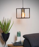 Lucide Ruben hanglamp 22x22cm E27 zwart mat - thumbnail