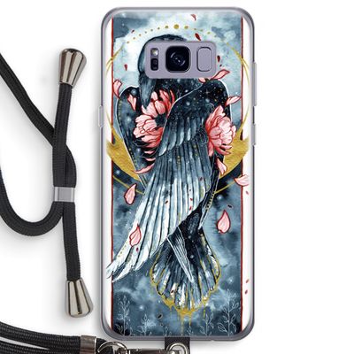Golden Raven: Samsung Galaxy S8 Plus Transparant Hoesje met koord