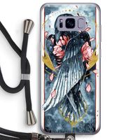 Golden Raven: Samsung Galaxy S8 Plus Transparant Hoesje met koord