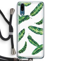 Lange bladeren: Huawei P20 Transparant Hoesje met koord