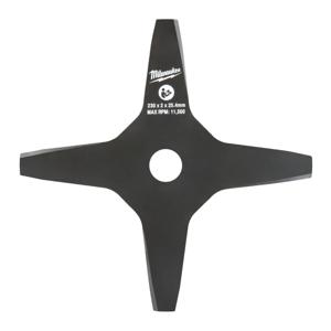 Milwaukee Brush Cutter Replacement Blade 4-Tooth for M18 FOPH-BCA Trimmer mes 4-snijder 23cm, tbv M18 FOPH-EA - 4932481041