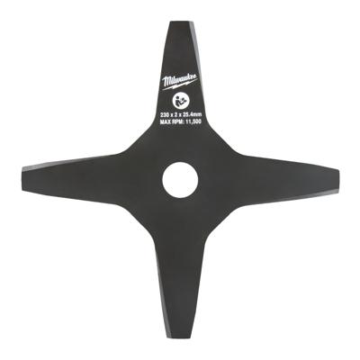 Milwaukee Brush Cutter Replacement Blade 4-Tooth for M18 FOPH-BCA Trimmer mes 4-snijder 23cm, tbv M18 FOPH-EA - 4932481041