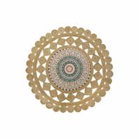 Tapijt DKD Home Decor Bruin Multicolour (150 x 150 x 0,75 cm)