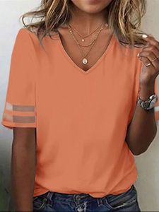 Loose V Neck Casual T-Shirt