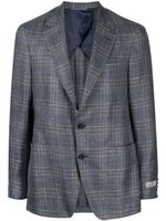 Canali blazer à carreaux - Bleu