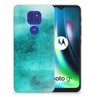 Hoesje maken Motorola Moto G9 Play | E7 Plus Painting Blue - thumbnail