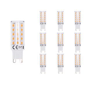 Set van 10 G9 LED Lampen - 4.8 Watt - 530 Lumen - 3000K Warm wit - Flikkervrij - Steeklamp - LED Capsule - 2 jaar garantie