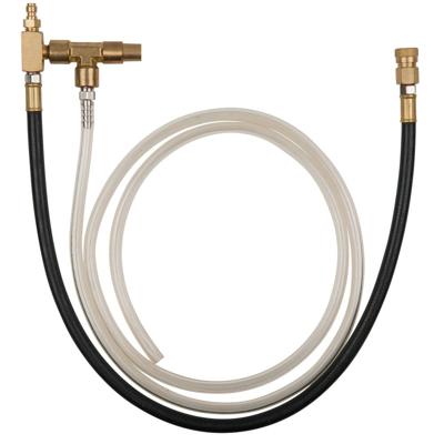 KS Tools 150.2362 Manometer-aansluitslang met 1/4 slangaansluiting met ventiel voor Bosch CSI- en GM TBI-systemen
