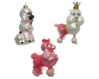 hond glas L6.70b9.40h13 cm a3 kerst - Decoris