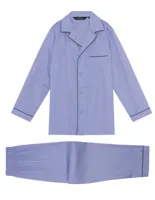 Bio Katoenen Herenpyjama London Striping Ambassador 1867 Maat Extra Large