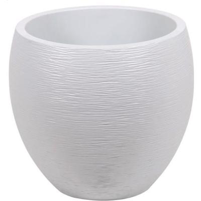 EDA Round Pot Graphit Ø50cm - Inhoud 46L - Witte ceruse EDA Round Pot Graphit Ø50cm - Inhoud 46L - Witte ceruse