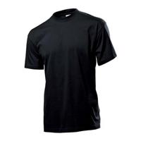 Zwart basic heren t shirt ronde hals - 100% katoen - onder shirts