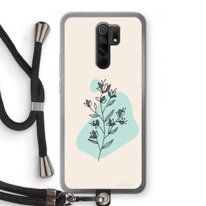 Violets are blue: Xiaomi Redmi 9 Transparant Hoesje met koord
