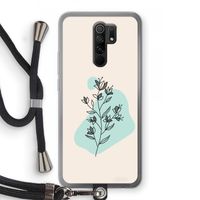 Violets are blue: Xiaomi Redmi 9 Transparant Hoesje met koord
