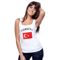 Turkse vlag tanktop / t-shirt voor dames XL  -