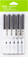 Cricut Explore / Maker Multi-size Pen Set 5-pack - zwart - thumbnail