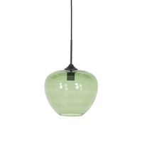 Light&living Hanglamp Ø30x25 cm MAYSON glas groen-mat zwart - thumbnail