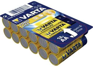 Varta LONGLIFE AA Big Box 12 AA batterij (penlite) Alkaline 2800 mAh 1.5 V 12 stuk(s)