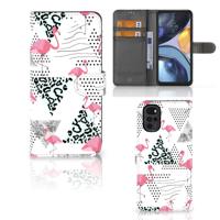 Motorola Moto G22 | Telefoonhoesje | Met pasjeshouder | Flamingo Triangle