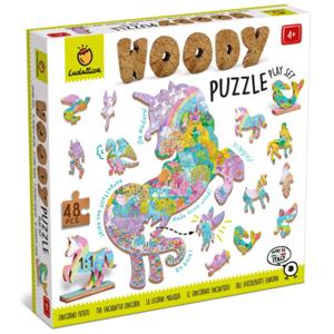 Ludattica Woody Puzzel Eenhoorn | 48 stukjes