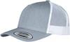 Flexfit FX6606T Retro Trucker 2-Tone - Heather Grey/White - One Size