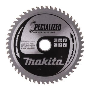 Makita Accessoires Cirkelzaagblad | Aluminium | 150X20X1,6 52T 0Gr - B-47064