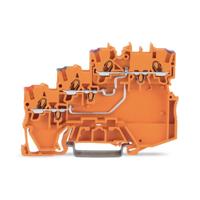 WAGO 2000-5372 Initiatorklem 3-etages 7 mm Push-In-klem Oranje 15 stuk(s)