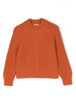 DONDUP KIDS pull en maille à design nervuré - Orange