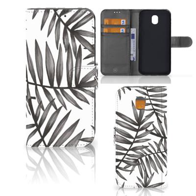 Samsung Galaxy J5 2017 Hoesje Leaves Grey Samsung Galaxy J5 2017 Hoesje Leaves Grey
