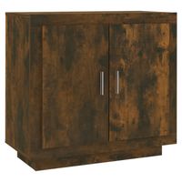 vidaXL Dressoir 80x40x75 cm bewerkt hout gerookt eikenkleurig - thumbnail