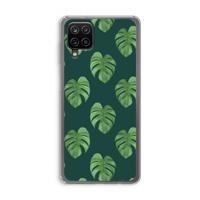 Monstera leaves: Samsung Galaxy A12 Transparant Hoesje