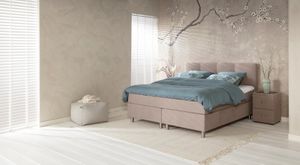 Boxspring Ostland | 90x220| wit | totaalBED | eenpersoons