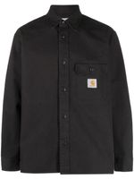 Carhartt WIP logo-patch cotton shirt - Noir - thumbnail