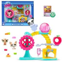 BANDAI - Littlest Pet Shop - Fun Factory boxset - Speelset met 2 dieren, decor en accessoires - BF00519